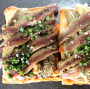 COCA DE BERENJENA Y ANCHOA