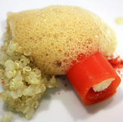 PIMIENTO RELLENO DE BACALAO Y QUINOA